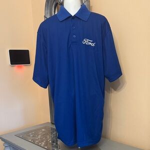 Ford Men's Large Polo Shirt in Deep Blue